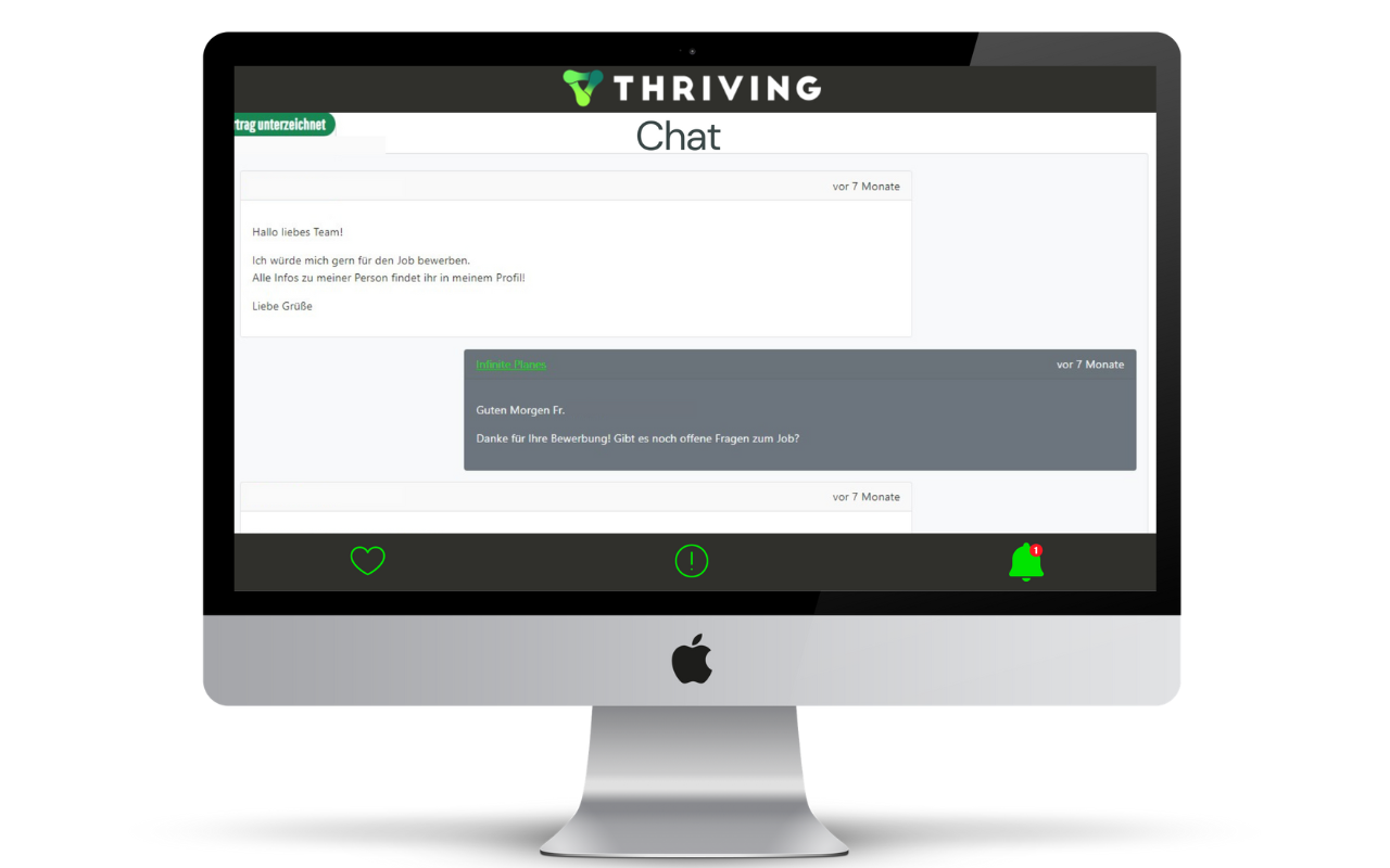 Chatfunktion Thriving